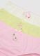Newborn girls' regular fit multicolour pure cotton multipack panties_3