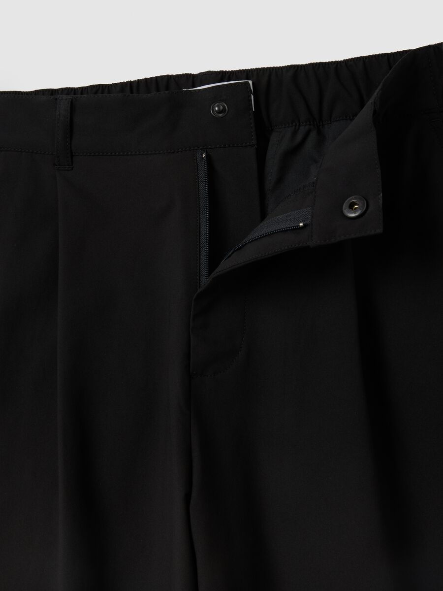 Wide Leg Trousers in Technical Fabric ALTAVIA STUDIO_5