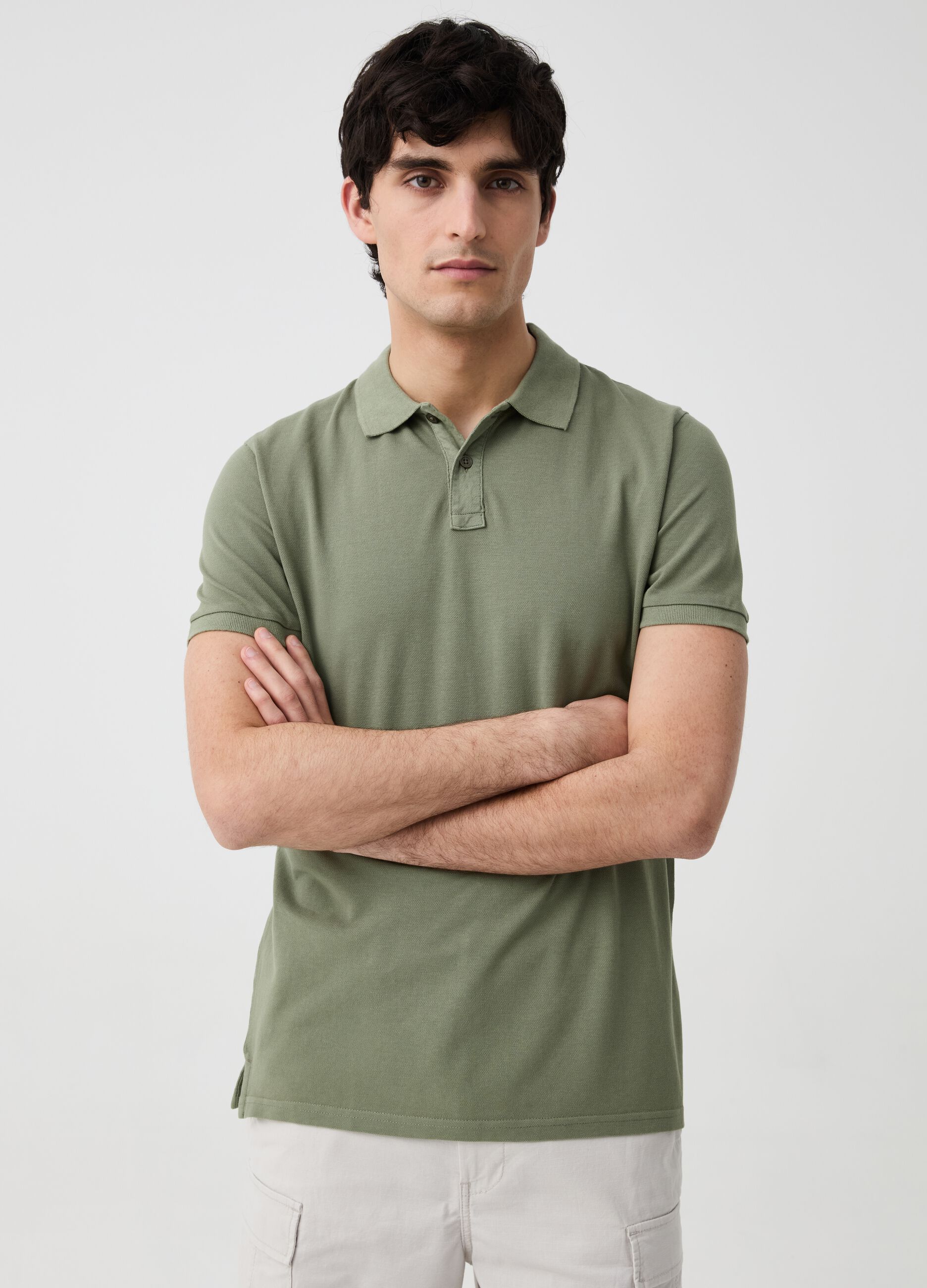 Ovs Polo regular fit in piquet di cotone