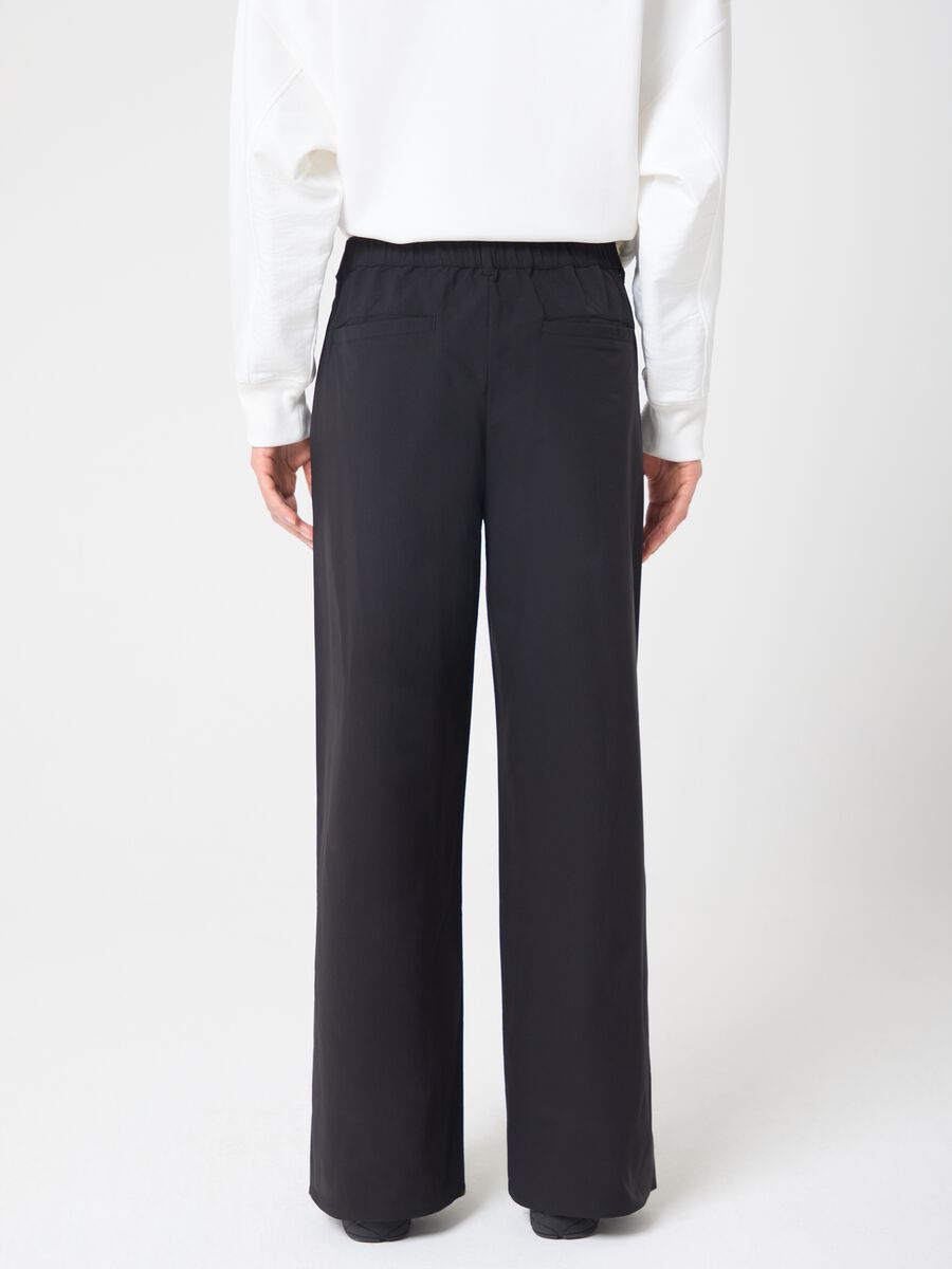 Wide Leg Trousers in Technical Fabric ALTAVIA STUDIO_2