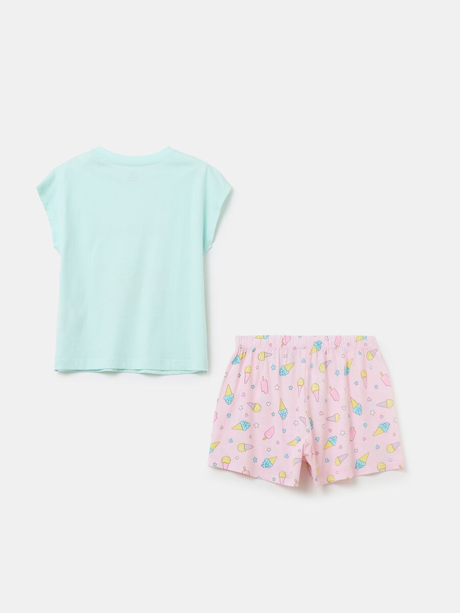 Organic cotton pyjamas with ice cream print_1