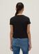 Black Viscose Stretch Short Sleeve T-shirt_1