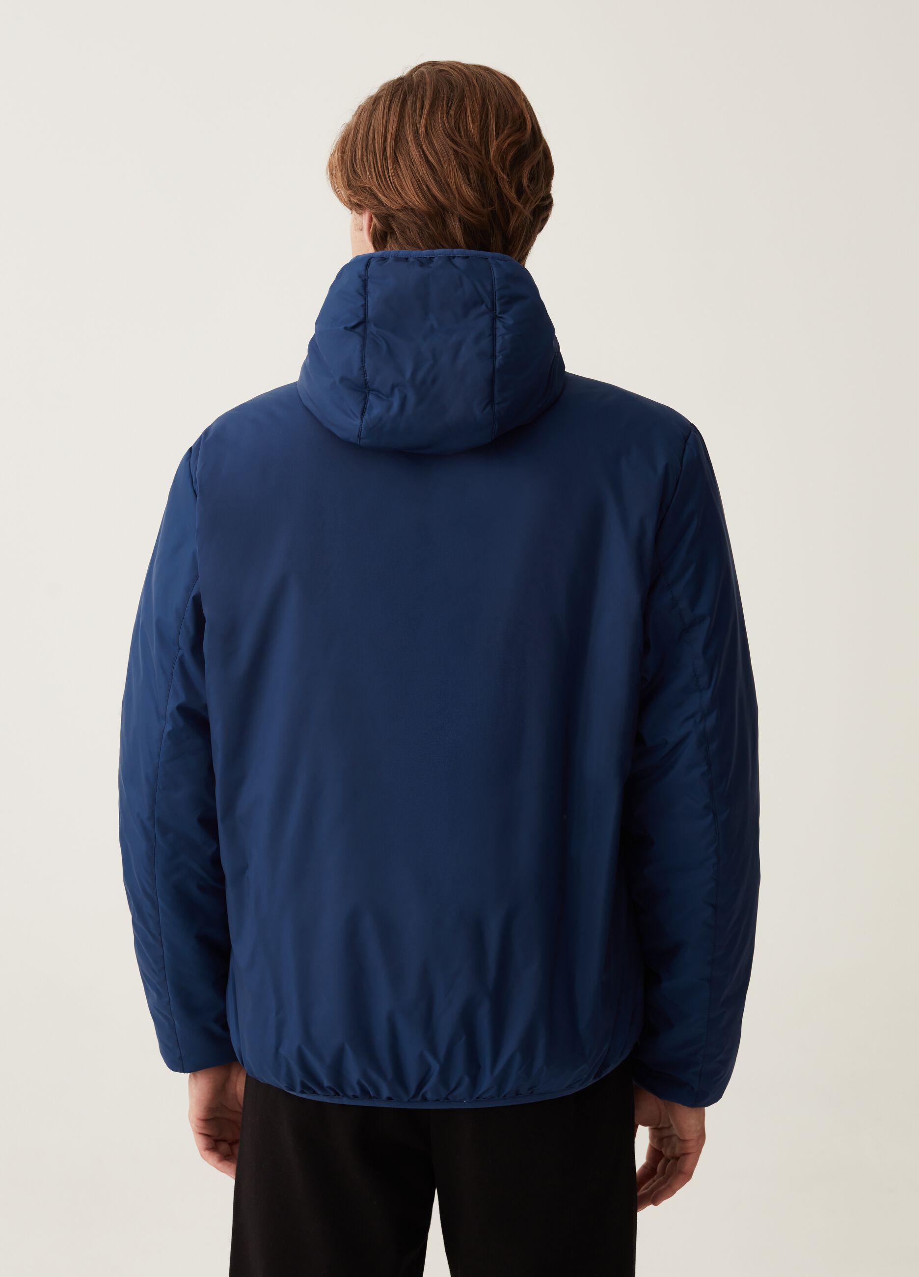 Giacca a vento full-zip con stampa logo_2