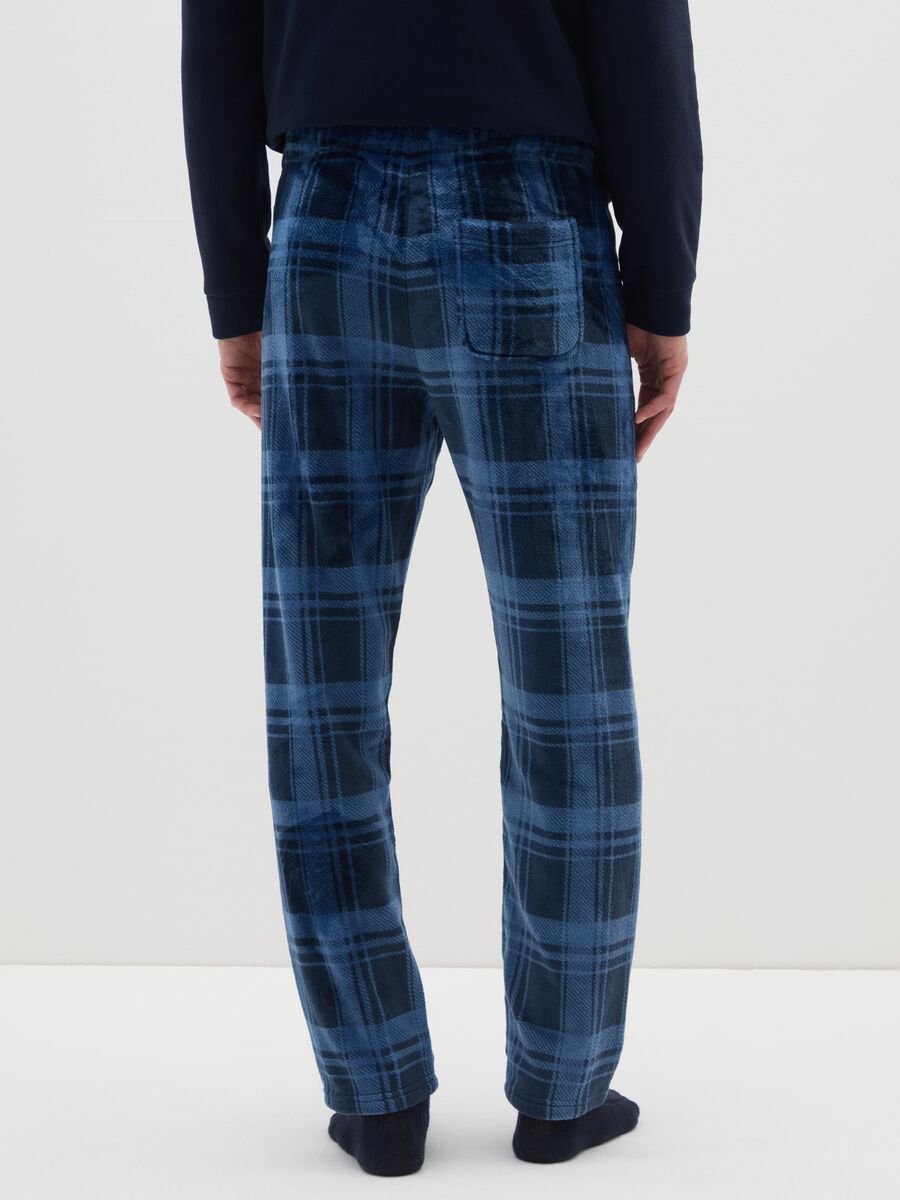 Multicolour checked regular fit pyjama trousers_2