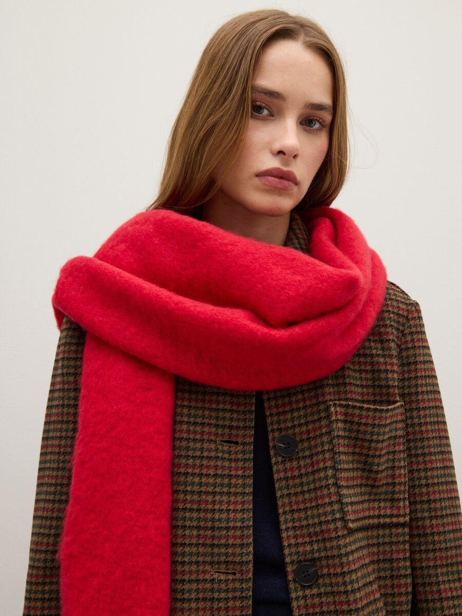 Brown Wool Blend Checked Regular Fit Blazer_3