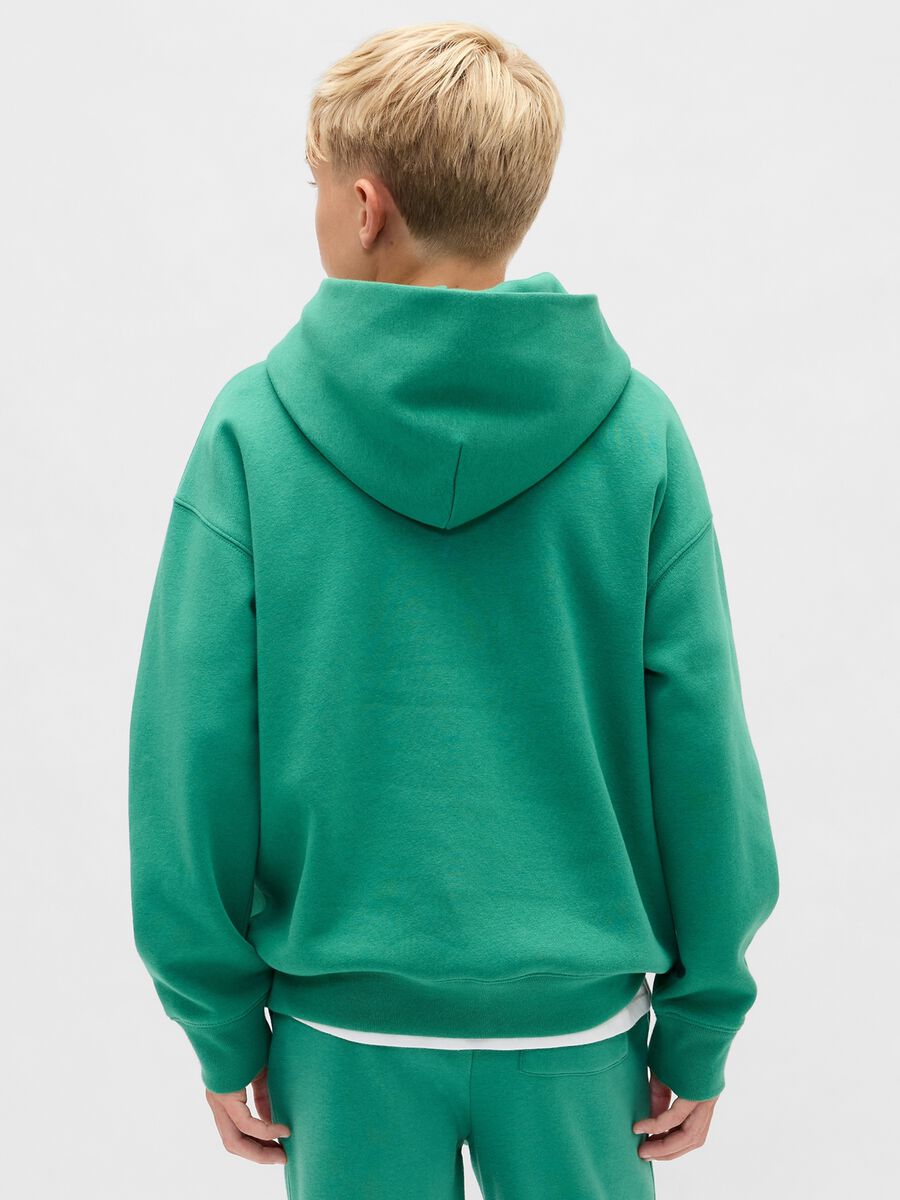 Green hoodie for kids_1
