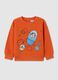 Orange pure cotton regular fit children's sweatshirt_0