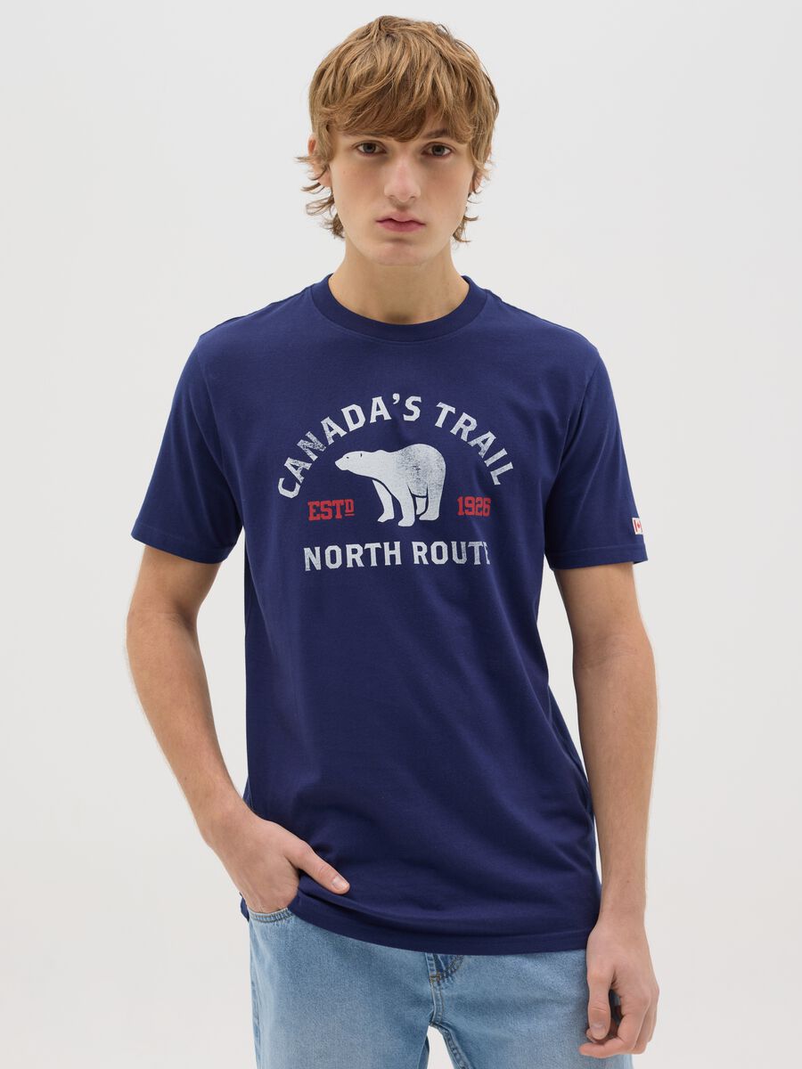 Canada's Trail blue T-shirt with print_0