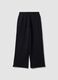Black pure cotton joggers with elasticated waistband, oversized fit_2