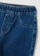 Girls' Blue Flare Cotton Blend Jeggings_3