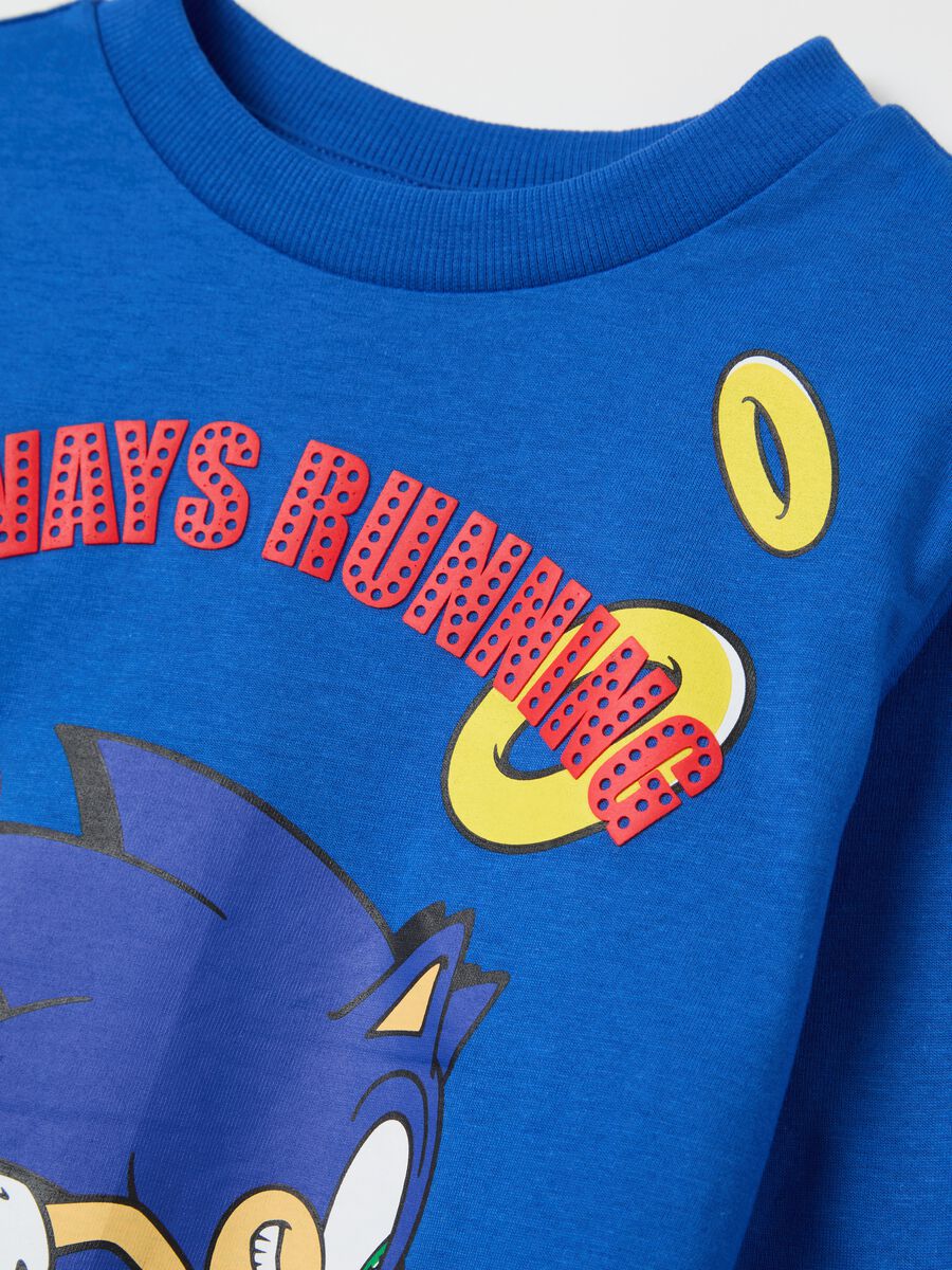 Long-sleeved T-shirt in cotton with Sonic print_2