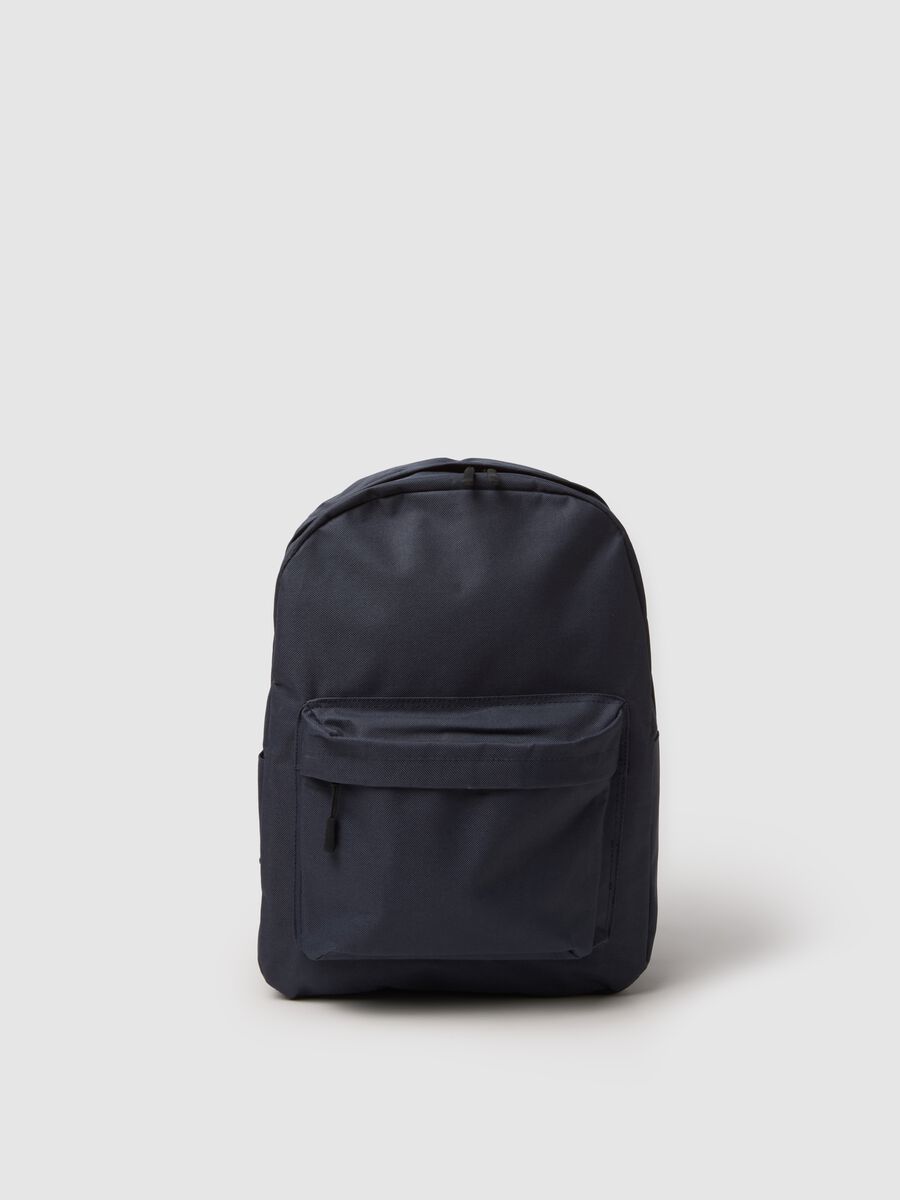 Blue Backpack with Extra Pockets_0