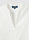Pure cotton white shirt regular fit deep V with sheerness_5