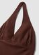 Brown viscose-linen blend mini dress, regular fit_5