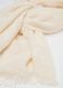 Beige mixed fabric scarf_1