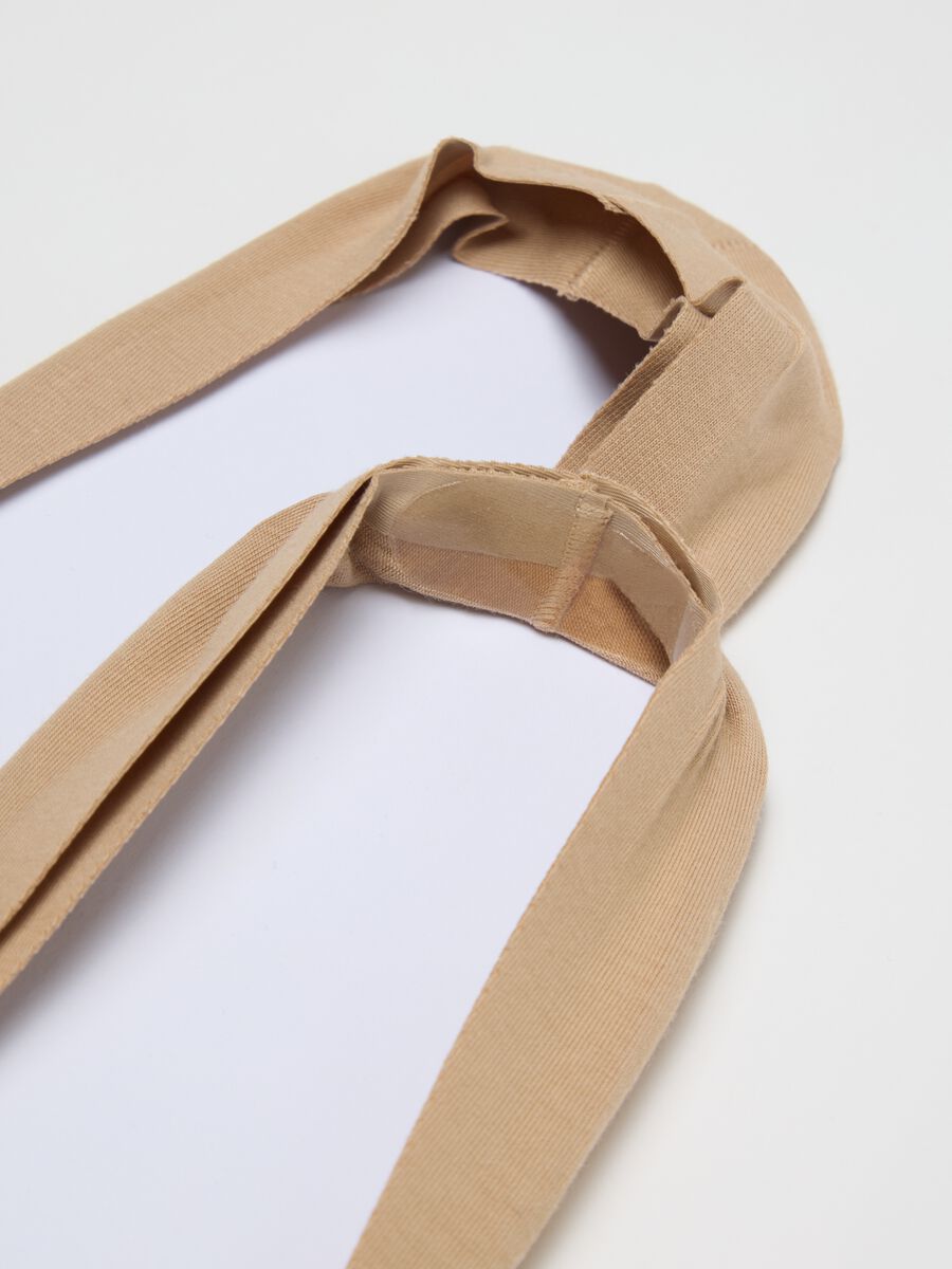 2-pack beige invisible socks in stretchy cotton blend_2