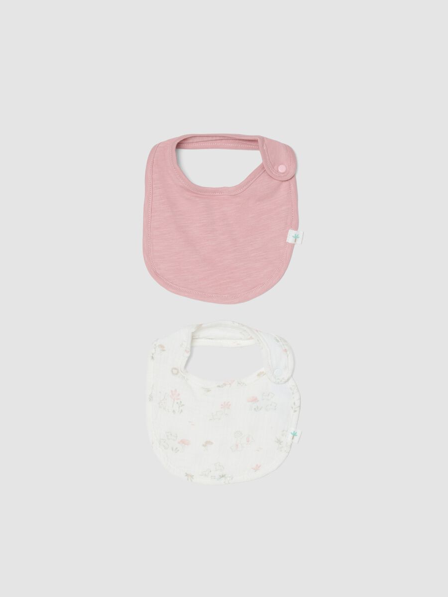 Multicolour pure cotton baby bib duo pack_0