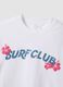 White pure cotton T-shirt, regular fit with lettering_5