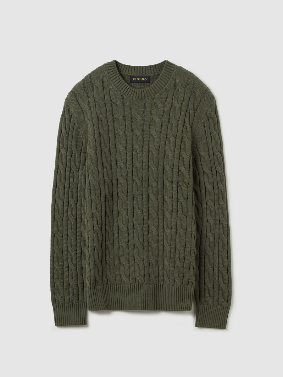 Pullover with cable-knit design_4