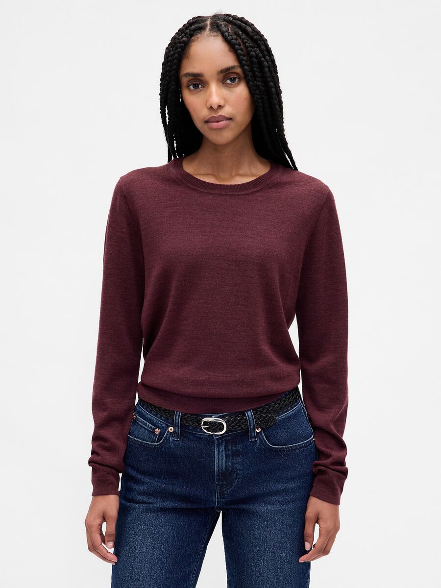 Purple pure wool jumper_0
