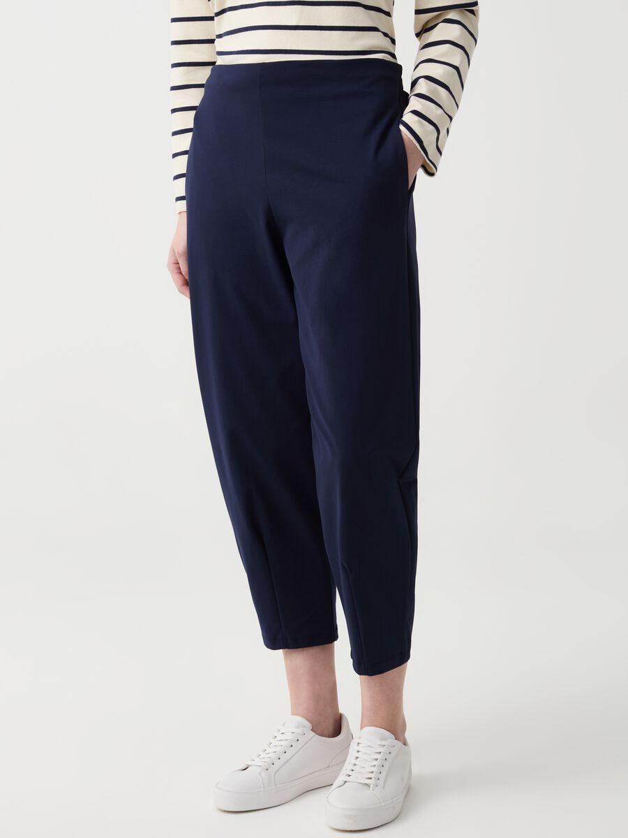 Carrot-fit cropped trousers_1