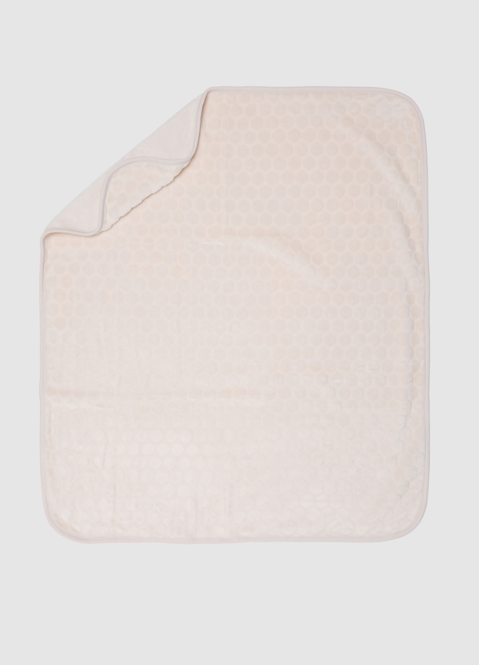 Beige Crib Cover in Faux Leather