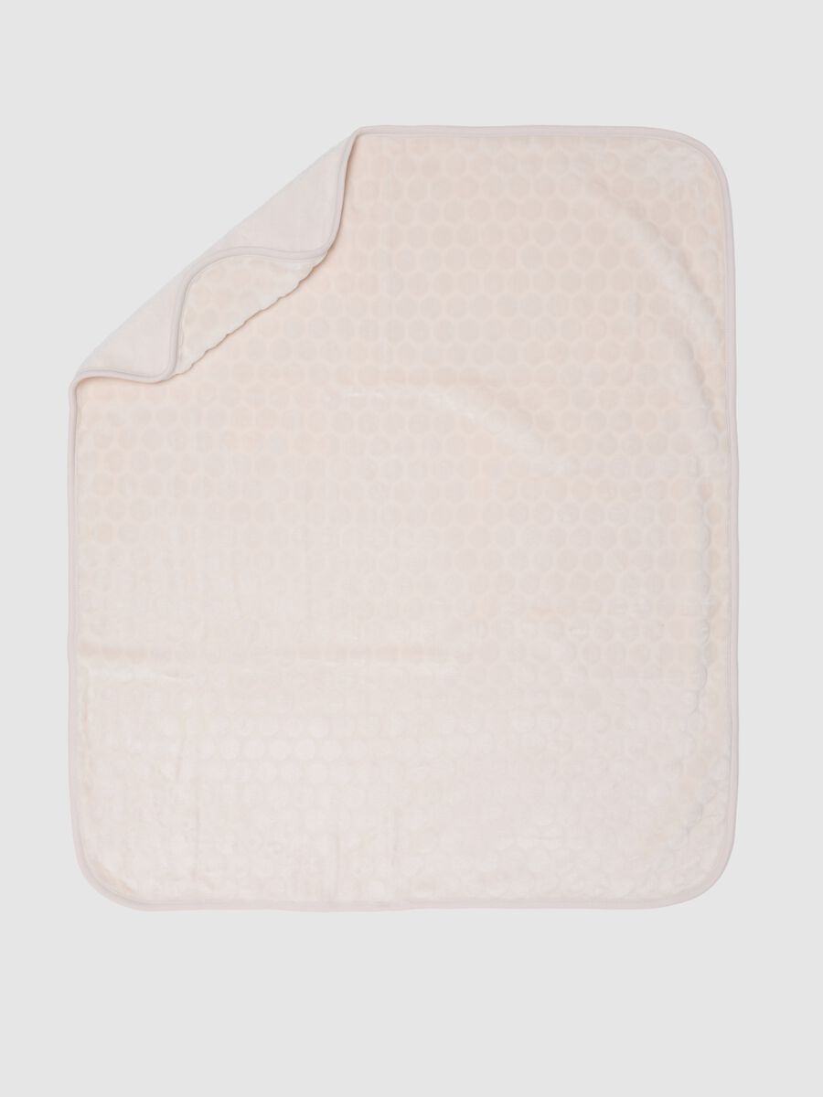 Beige Crib Cover in Faux Leather_0