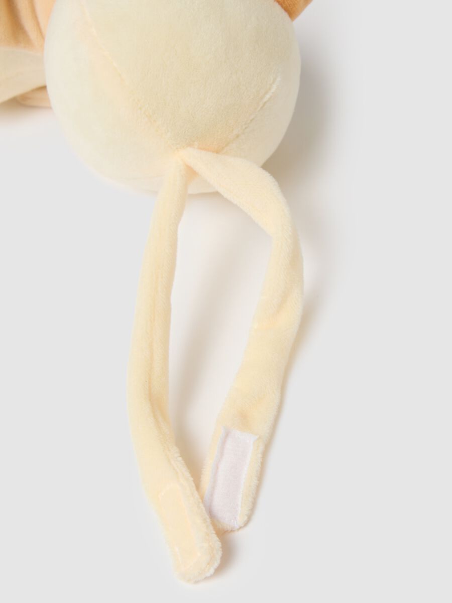 Beige velour musical mobile for newborns_2