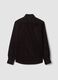 Camicia marrone in puro cotone a coste regular fit_2