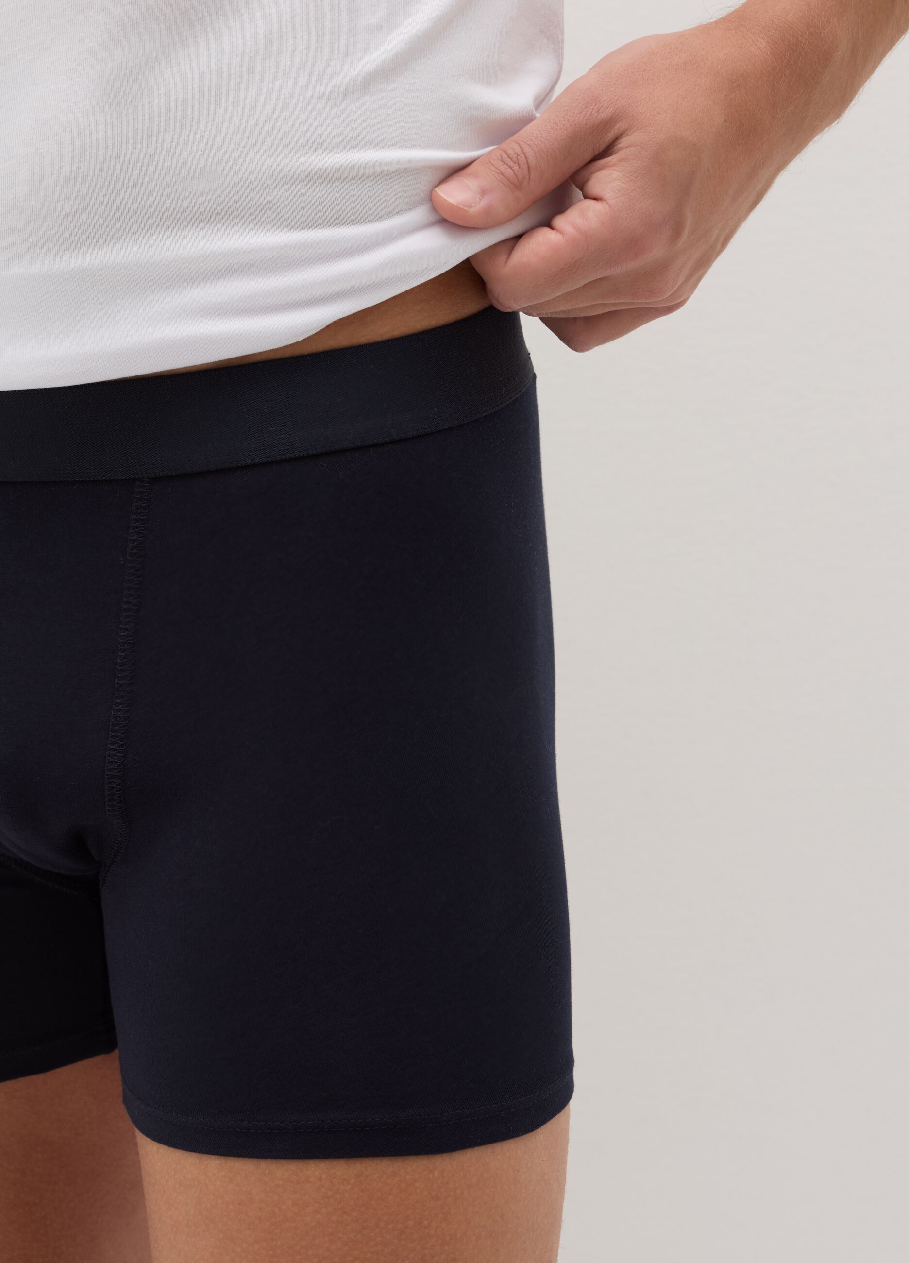Tripack boxer midi con elastico esterno