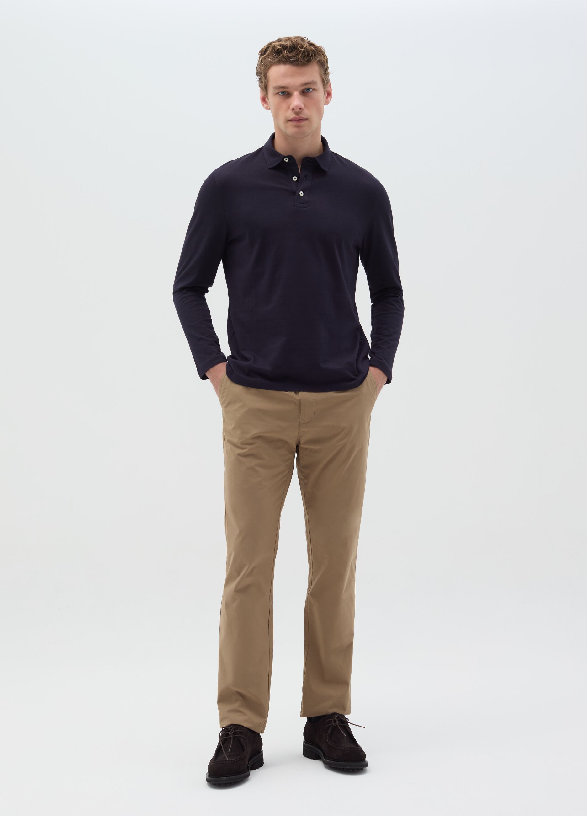 Chino joggers in cotton