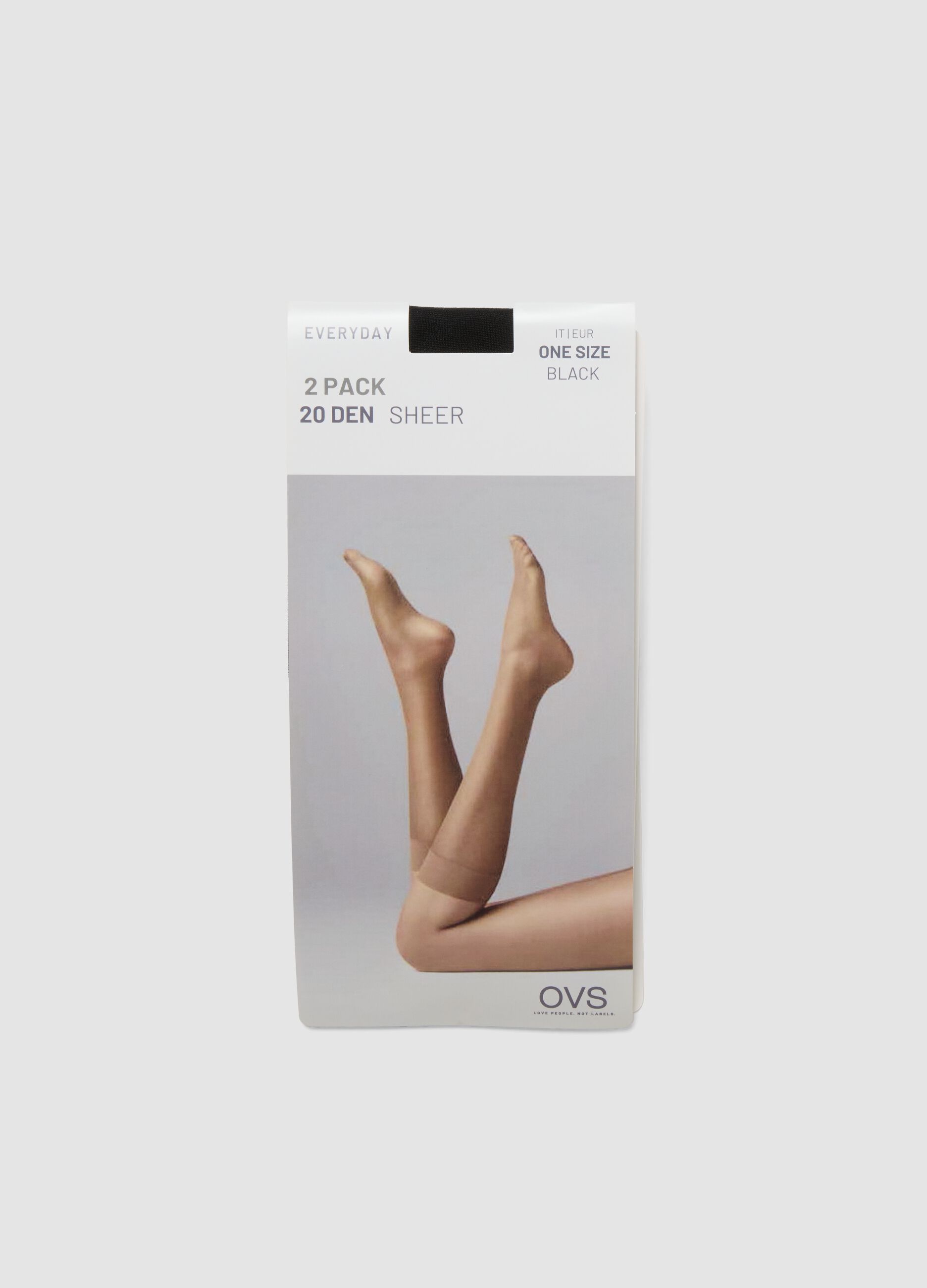 2-pack of black invisible liner socks in stretch fabric