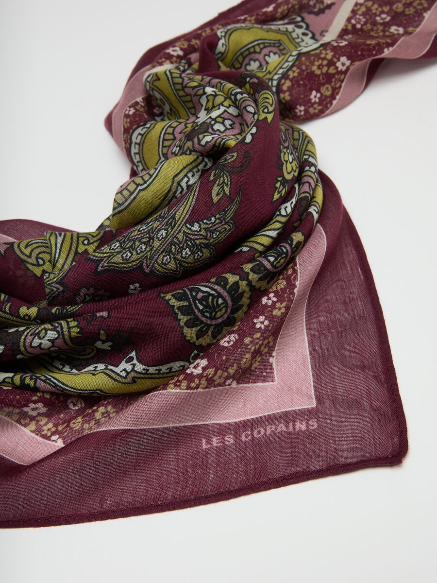 Purple Scarf in Pure Viscose_2