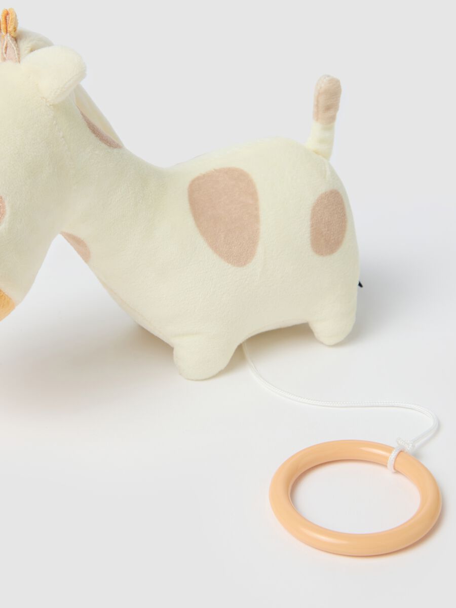 Giraffe-shaped velour music box_2