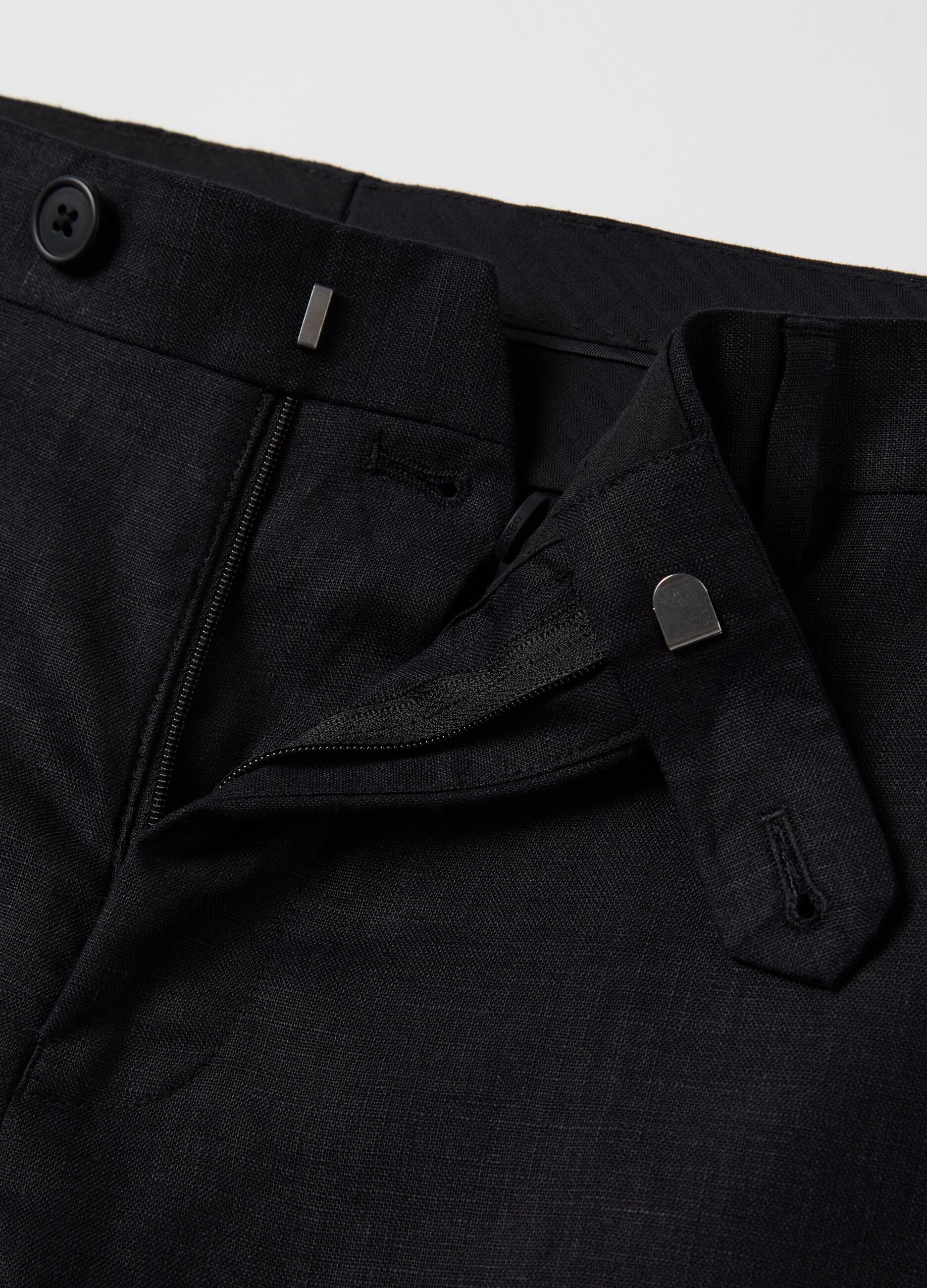 Pantaloni regular fit in lino Contemporary