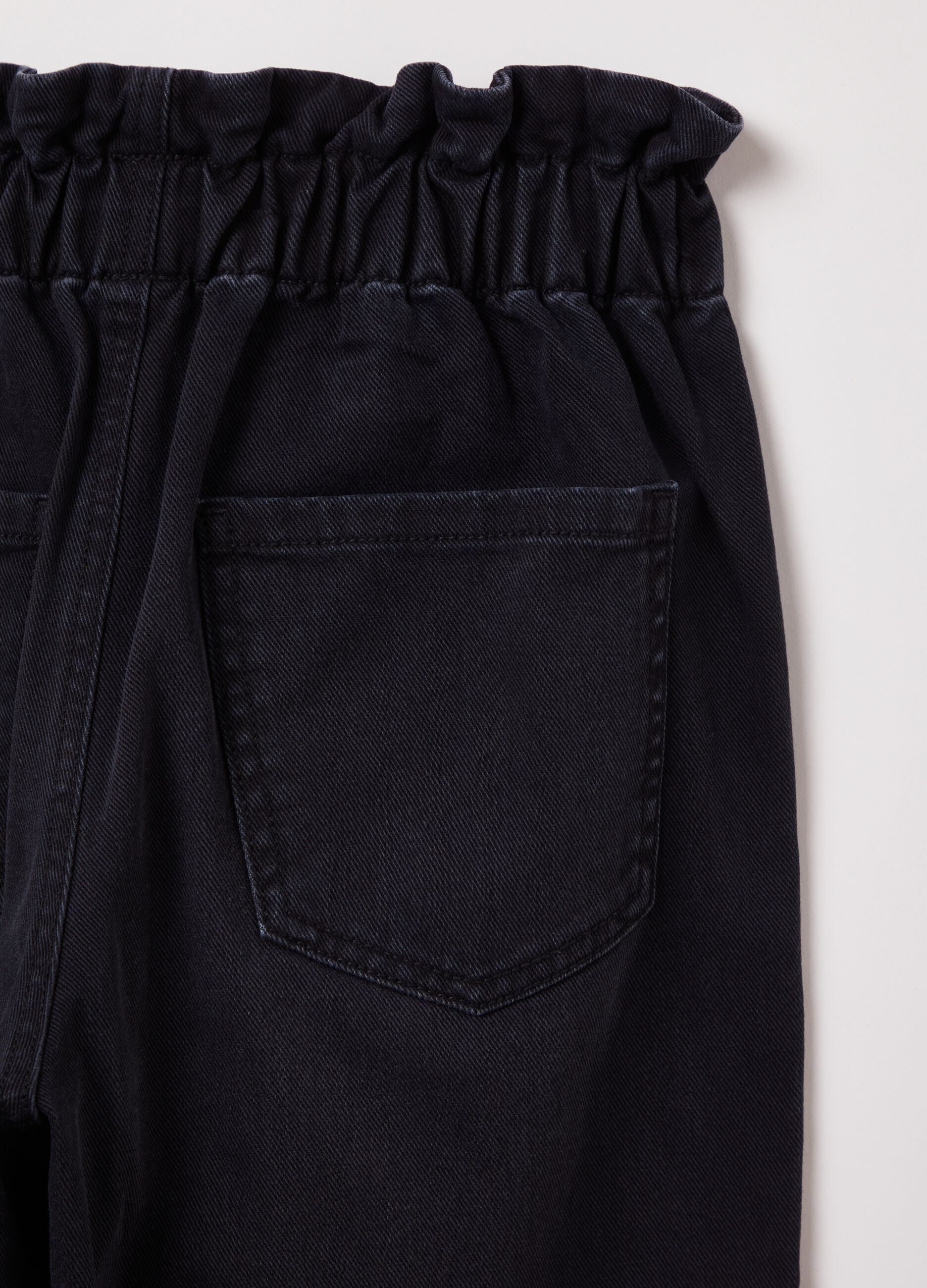 Jeans paper bag con tasche _2