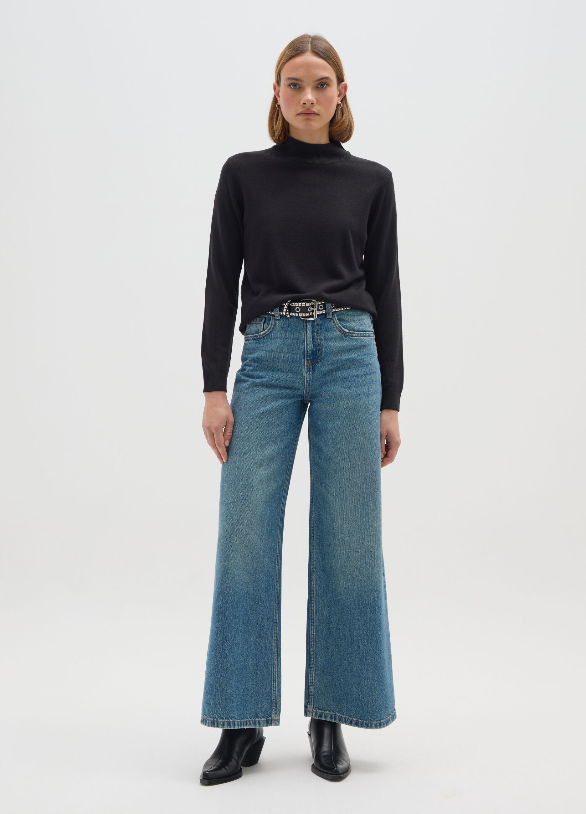 Black Turtle Neck Jumper