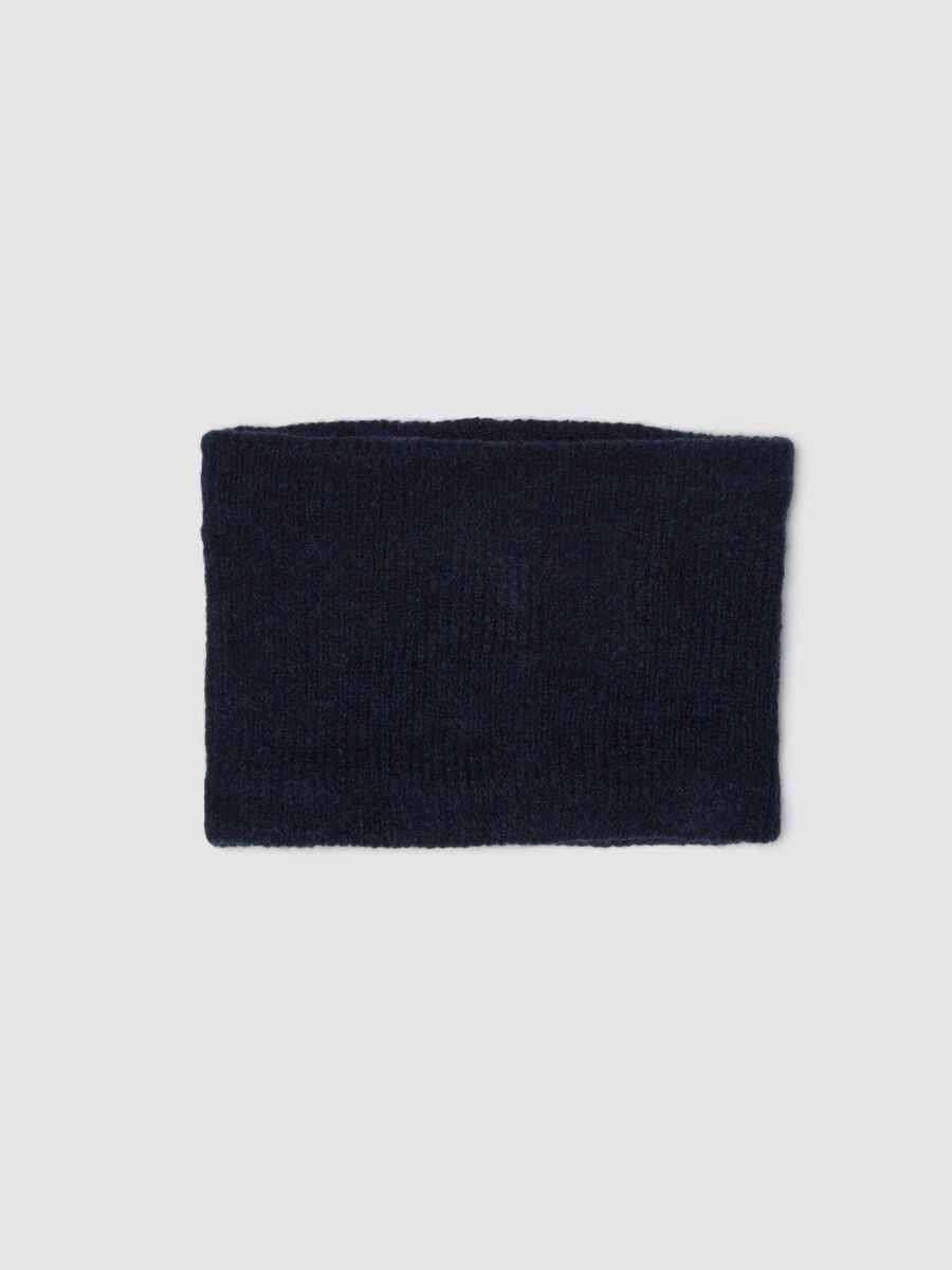 Blue stretch-fabric neck warmer_0