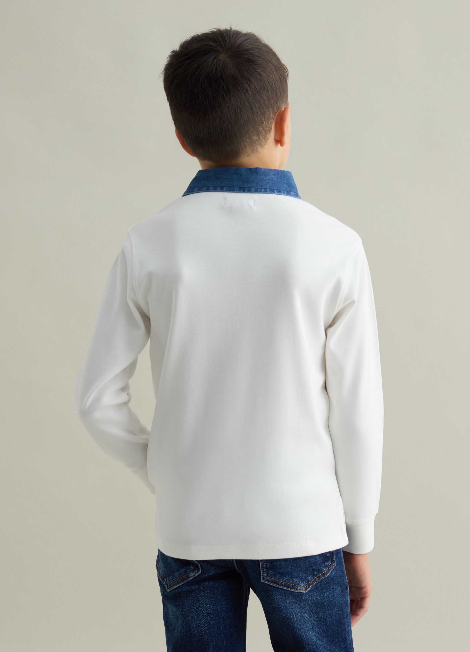 Polo bianca bambino ovs new arrivals