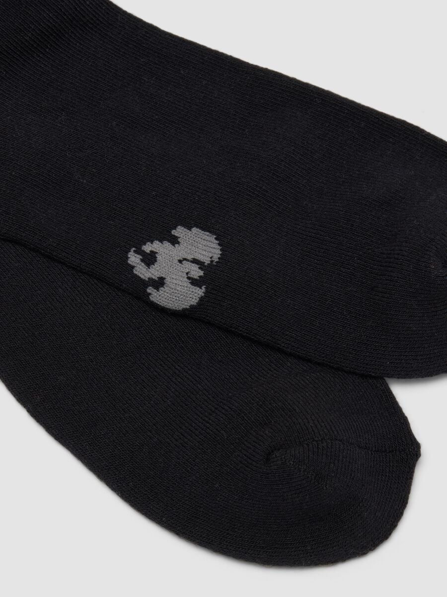 Calze sportive nere in cotone elasticizzato_2