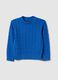 Kids' blue regular fit pure cotton pullover_3