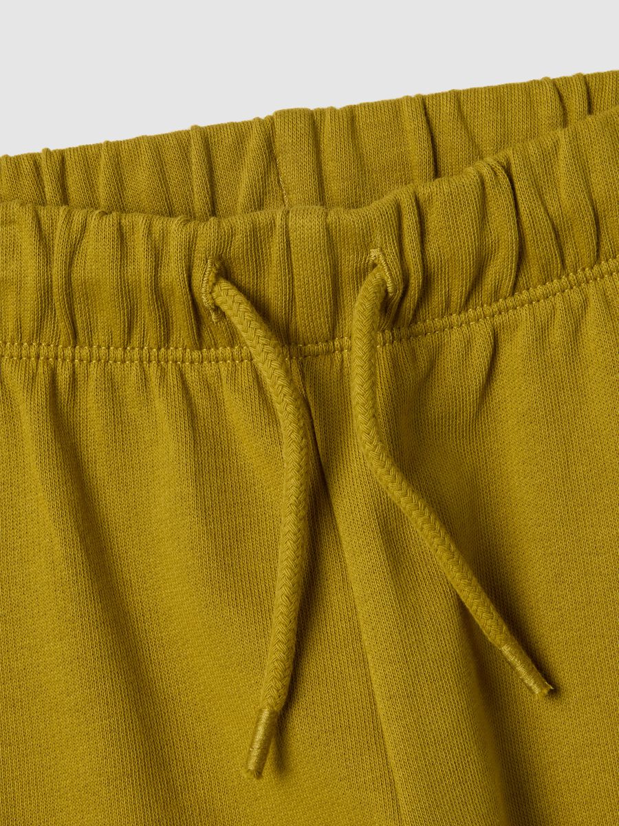 Children's regular fit black cotton jogger trousers_2