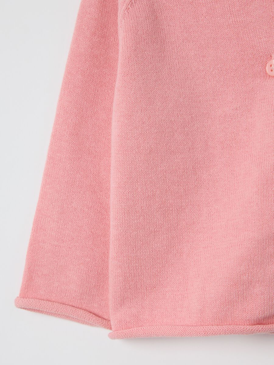 Pink cardigan in cotton_2