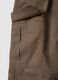 Regular fit brown cotton cargo jogger trousers for kids_2