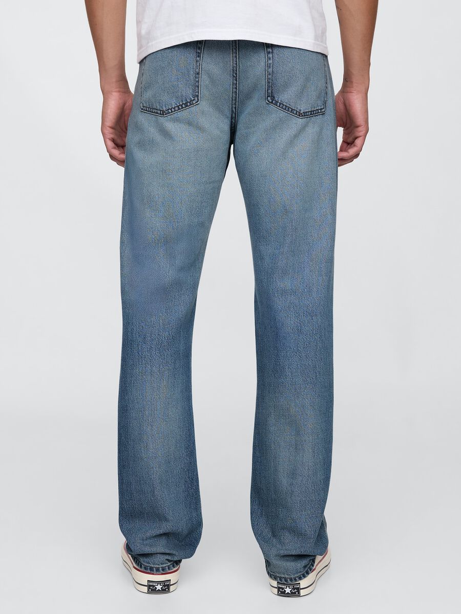 Regular blue jeans in cotton and Lyocell blend_3