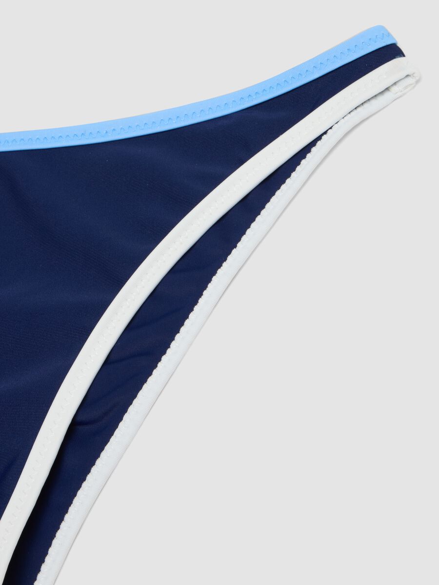 Blue triangle bikini for girls_2