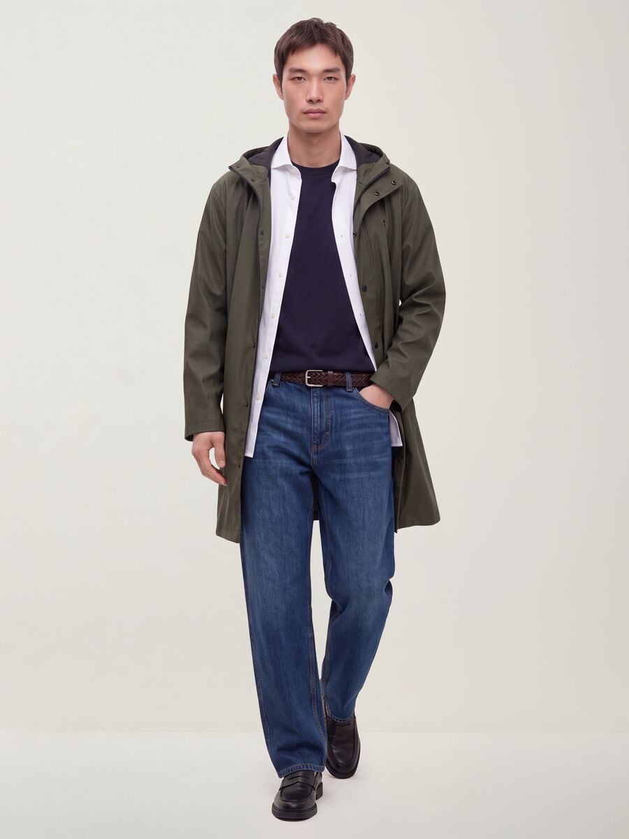 Jeans denim in puro cotone relaxed fit_0