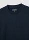 Blue cotton blend sweatshirt, regular fit_5