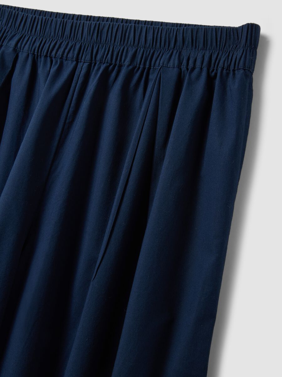 Blue pure cotton palazzo trousers_5