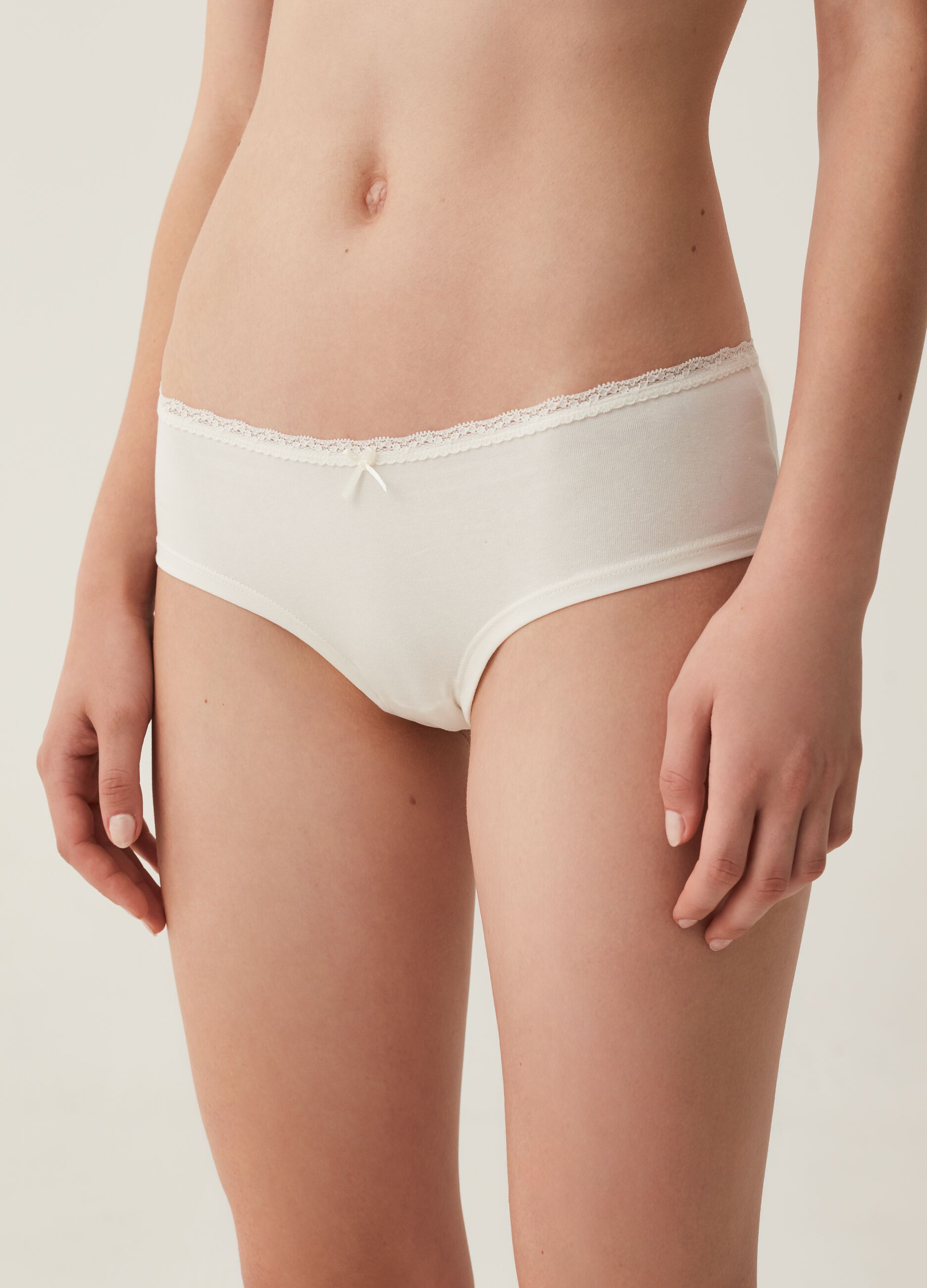 Bipack culotte con pizzo e fiocchetto_1